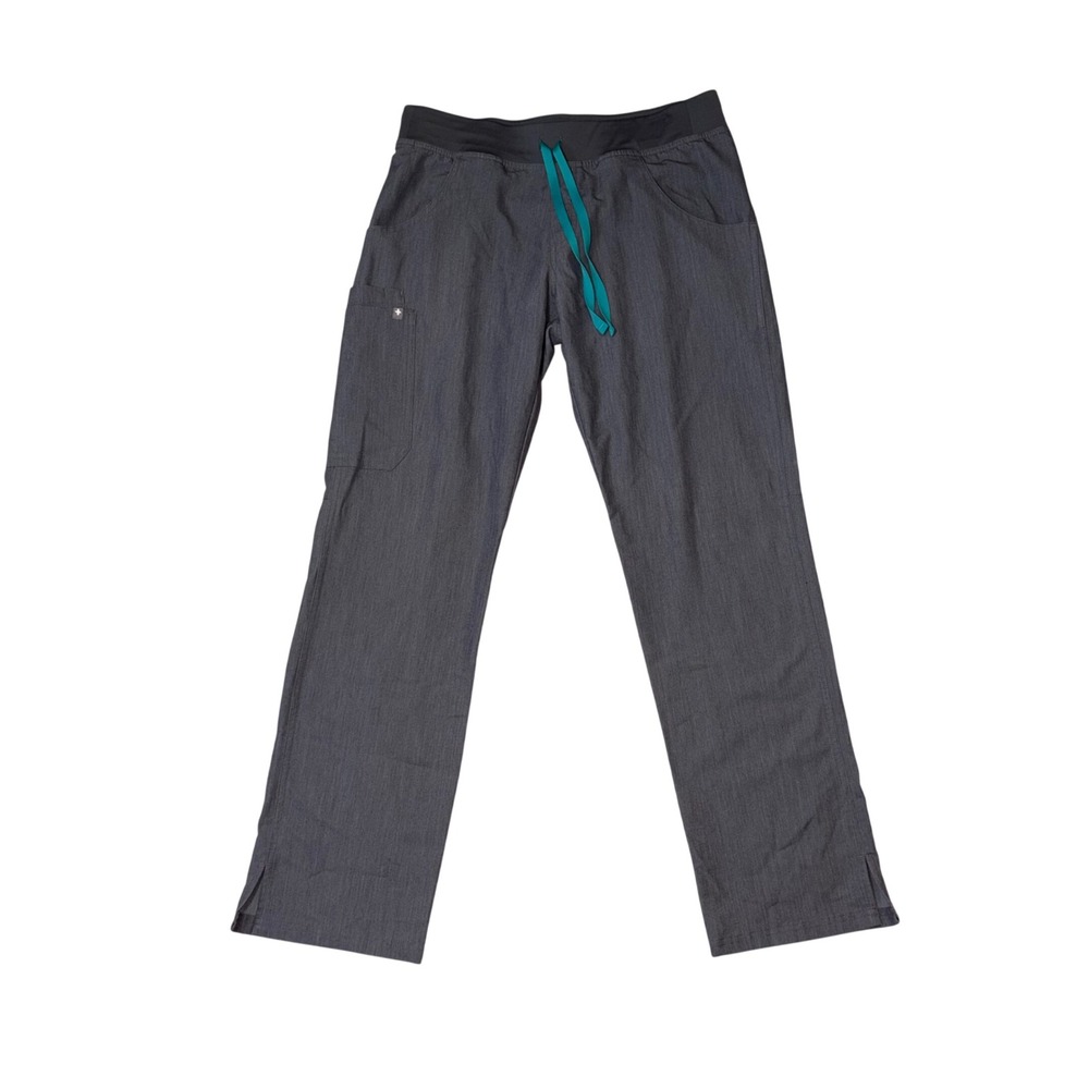 FIGS Technical Collection Scrub‎ Pants Womens Medium Gray Yoga Waistband